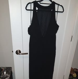 Black maxi dress